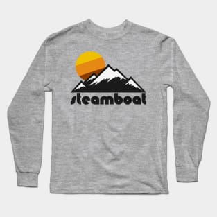 Retro Steamboat Springs ))(( Tourist Souvenir Travel Design Long Sleeve T-Shirt